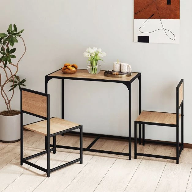 Valgomojo stalo komplektas 90 x 47 cm 3 vnt.