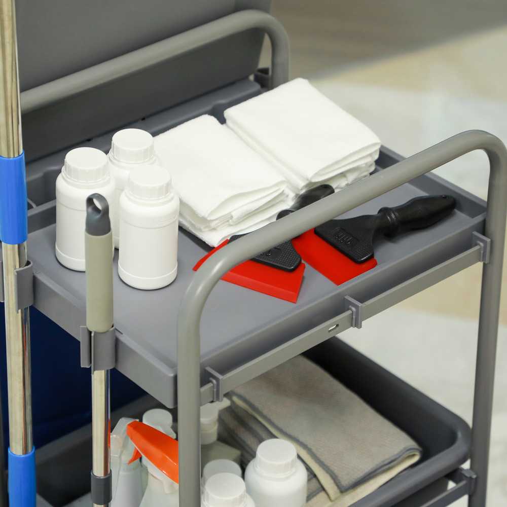 Valymo vežimėlis 111 × 63,3 × 103 cm