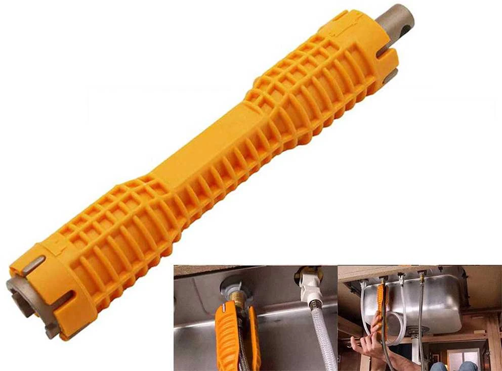 Vamzdžių montavimo raktas su neslystančia rankena, 26 cm