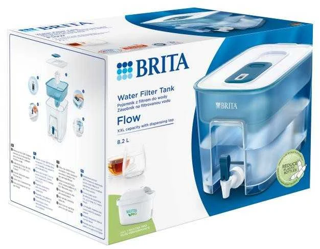 Vandens filtras-talpa BRITA FLOW, 8,2L, mėlynos spalvos