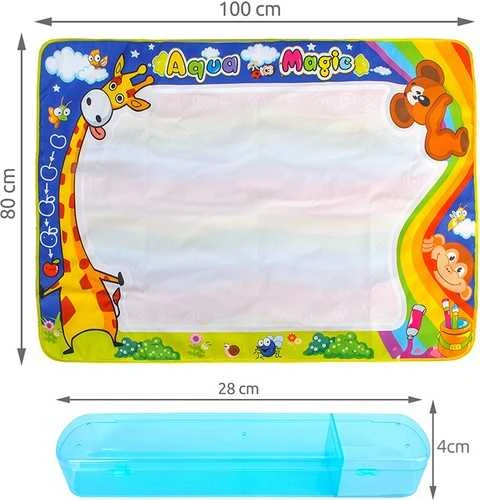 Kruzzel Vandens piešimo kilimėlis XXL100x80 cm rinkinys 22443