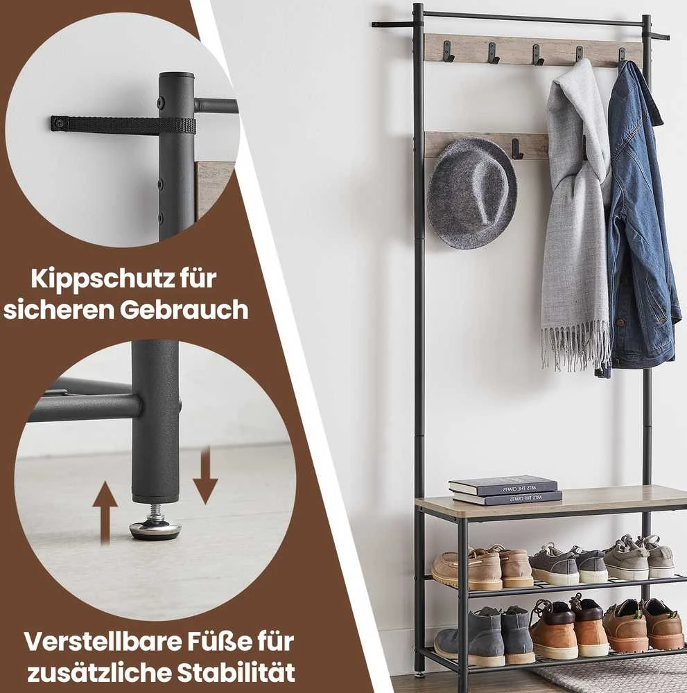 Songmics Drabužių kabykla 32x70x175 cm