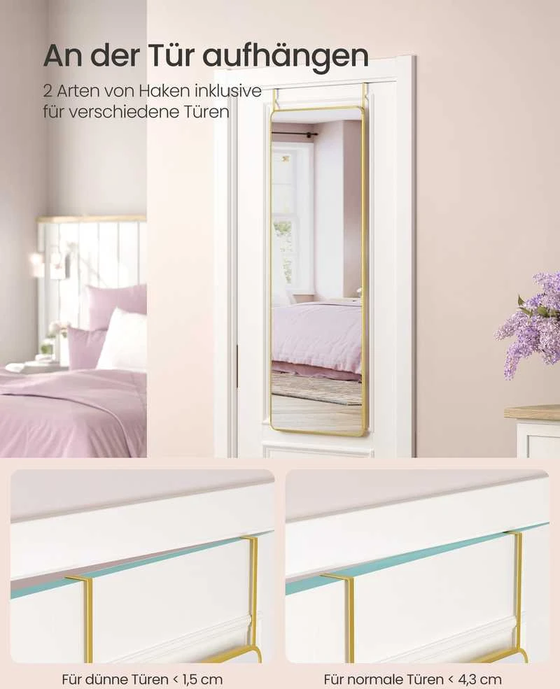 Songmics Veidrodis 120 x 40 cm