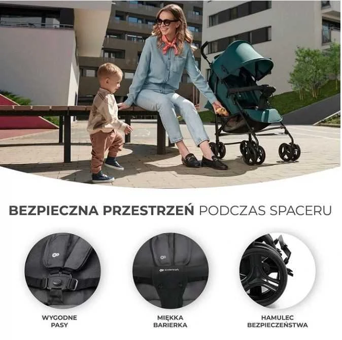 KINDERKRAFT vežimėlis TIK, žalias forest, KSTIK000GRY0000