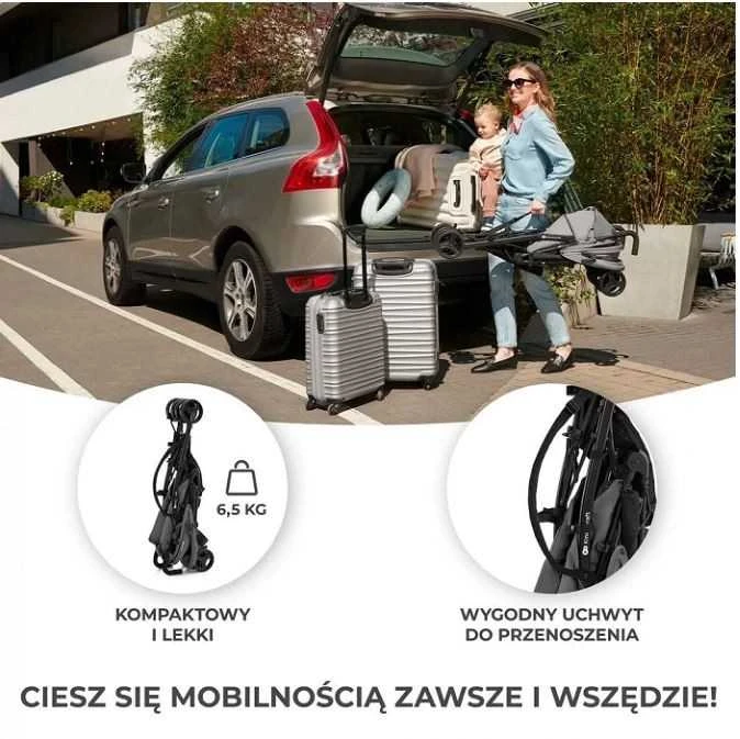 KINDERKRAFT vežimėlis TIK, žalias forest, KSTIK000GRY0000