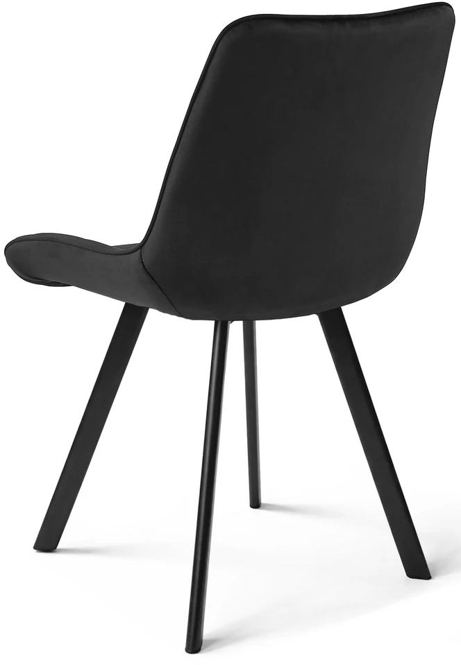 Vidaus kėdė, juoda, 86 cm, 3 vnt.