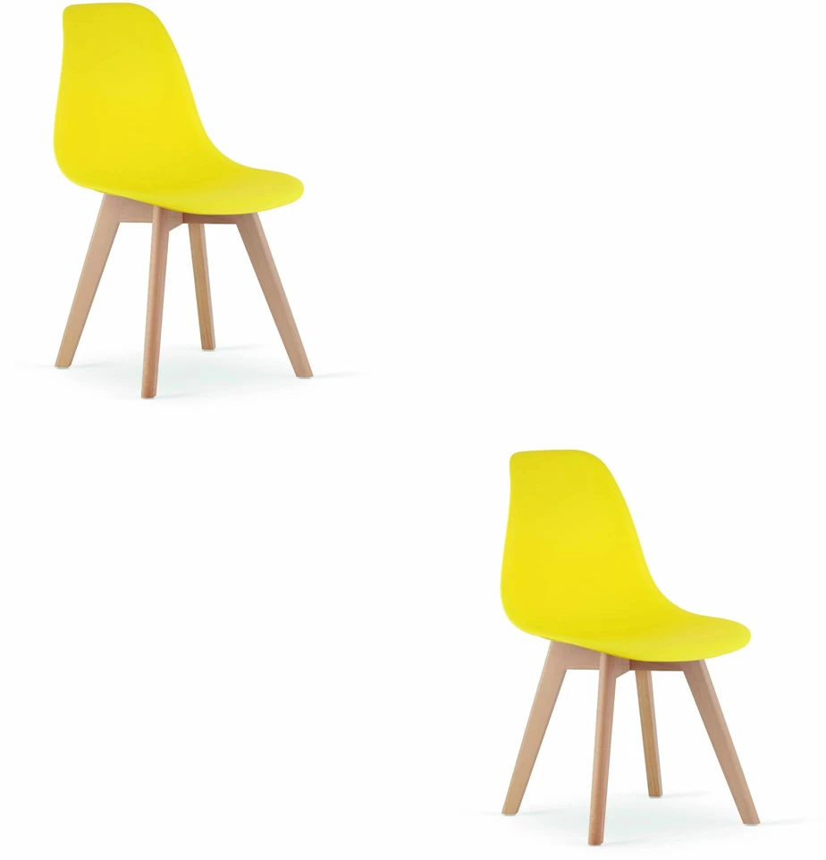 Valora Vidaus kėdė KITO, geltona, 80 cm, 2 vnt.