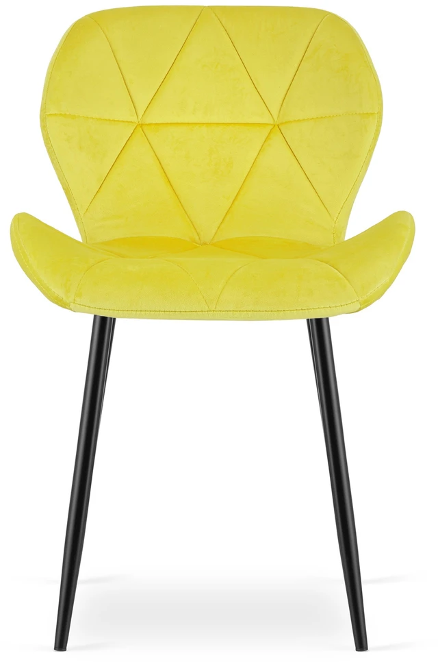 Leobert Vidaus kėdė Mango, geltona, 76,5 × 46 × 53 cm, 2 vnt.