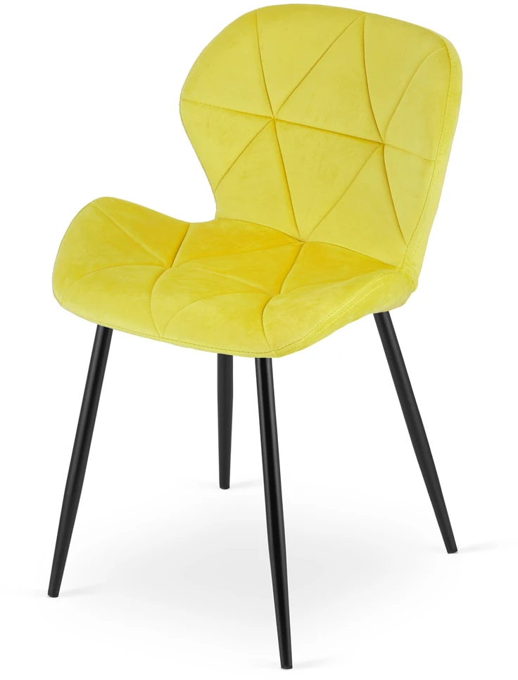 Leobert Vidaus kėdė Mango, geltona, 76,5 × 46 × 53 cm, 2 vnt.