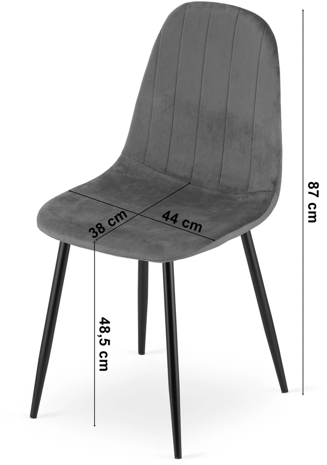 Leobert Vidaus kėdė PADVA, smėlinė, 87 cm, 3 vnt.