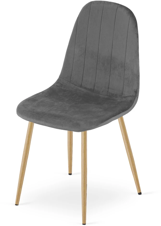 Leobert Vidaus kėdė PADVA, tamsiai pilka, 87 × 44,5 × 53 cm, 3 vnt.
