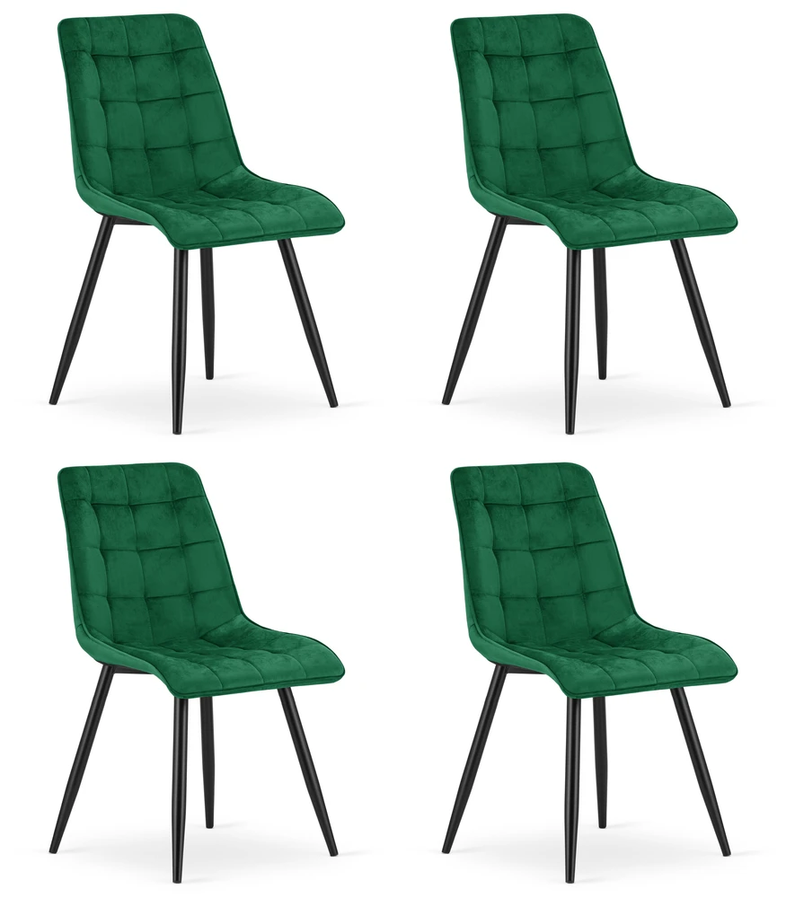 Leobert Vidaus kėdė SPLIT, žalia, 4 vnt.