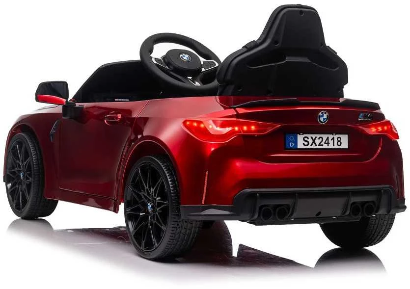 Vienvietis vaikiškas elektromobilis Lean cars BMW M4, raudonas