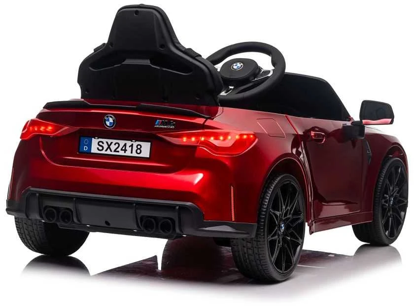 Vienvietis vaikiškas elektromobilis Lean cars BMW M4, raudonas