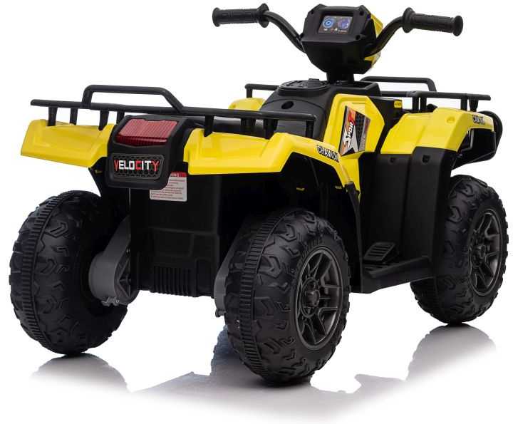 Lean Cars Elektrinis keturratis JC915 geltonos spalvos