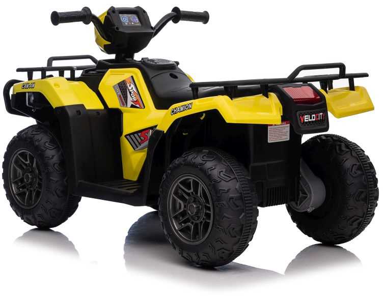 Lean Cars Elektrinis keturratis JC915 geltonos spalvos