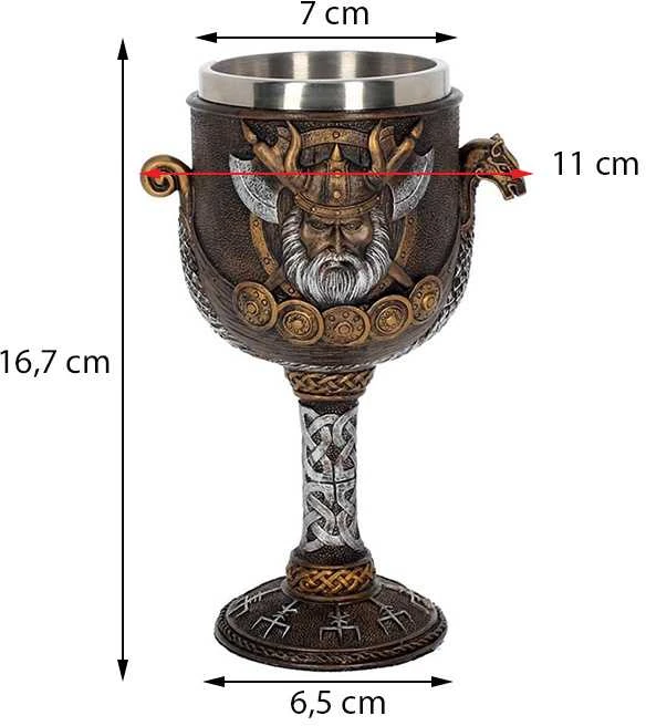 Vikingų taurė 160 ml, juoda