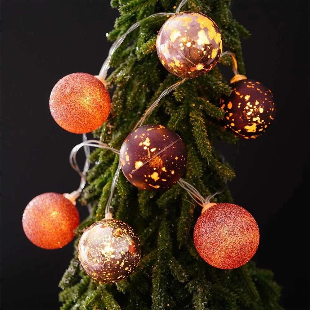 Decorative Lighting Kalėdinė girlianda LED apšvietimui 10 violetinių 4 cm
