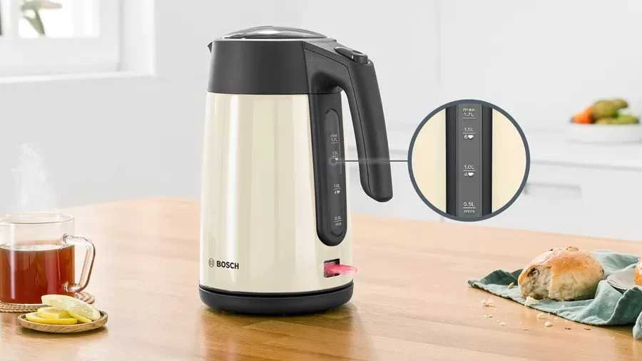 Elektrinis virdulys Bosch TWK7L467, kreminės spalvos