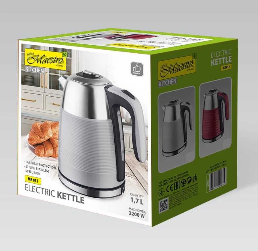 El. virdulys MAESTRO 1,7l MR-051-Pilkas