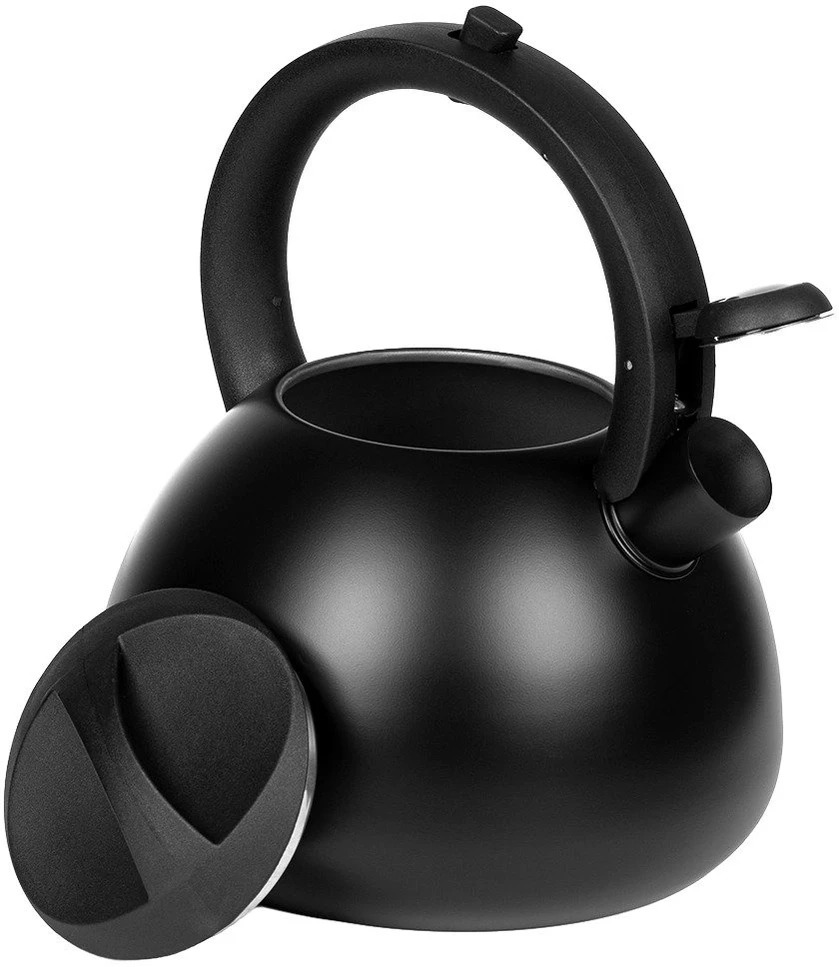 Virdulys su automatiniu švilpuku, juodas, 2,7 l