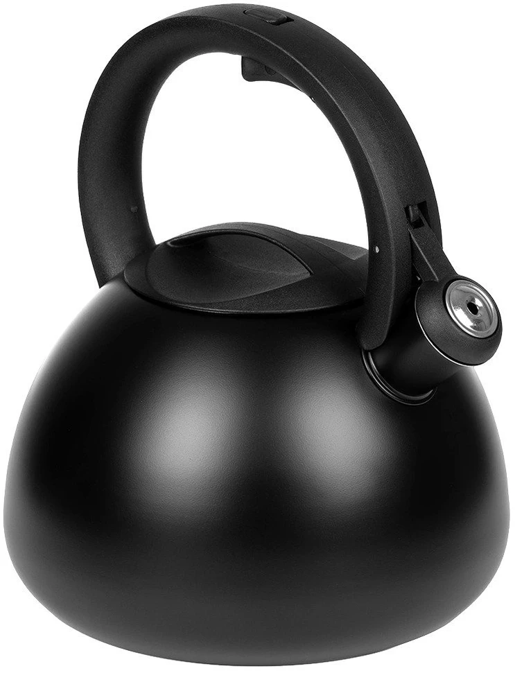 Virdulys su automatiniu švilpuku, juodas, 2,7 l