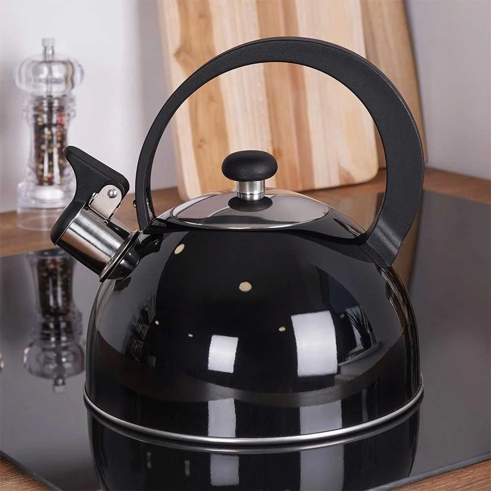 Orion Virdulys su švilpuku 1,5 L plieno juodas