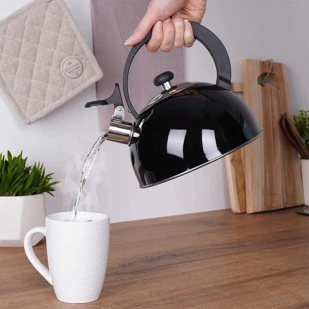 Orion Virdulys su švilpuku 1,5 L plieno juodas