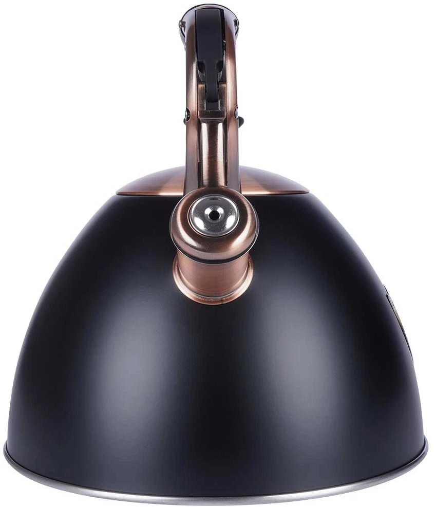 Vilde Švilpiantis virdulys, plieno, juodas, 3 l