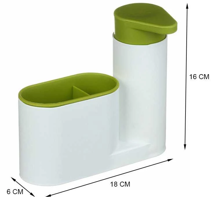 Kitchen dispenser organiser soap liquid sponge