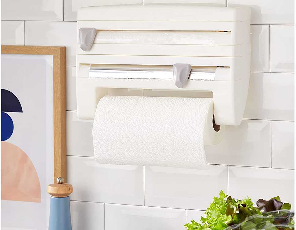 4in1 kitchen organizer for foil and paper