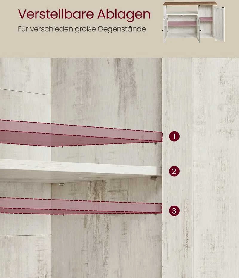 Songmics Virtuvės spintelė 33 × 110 × 75 cm