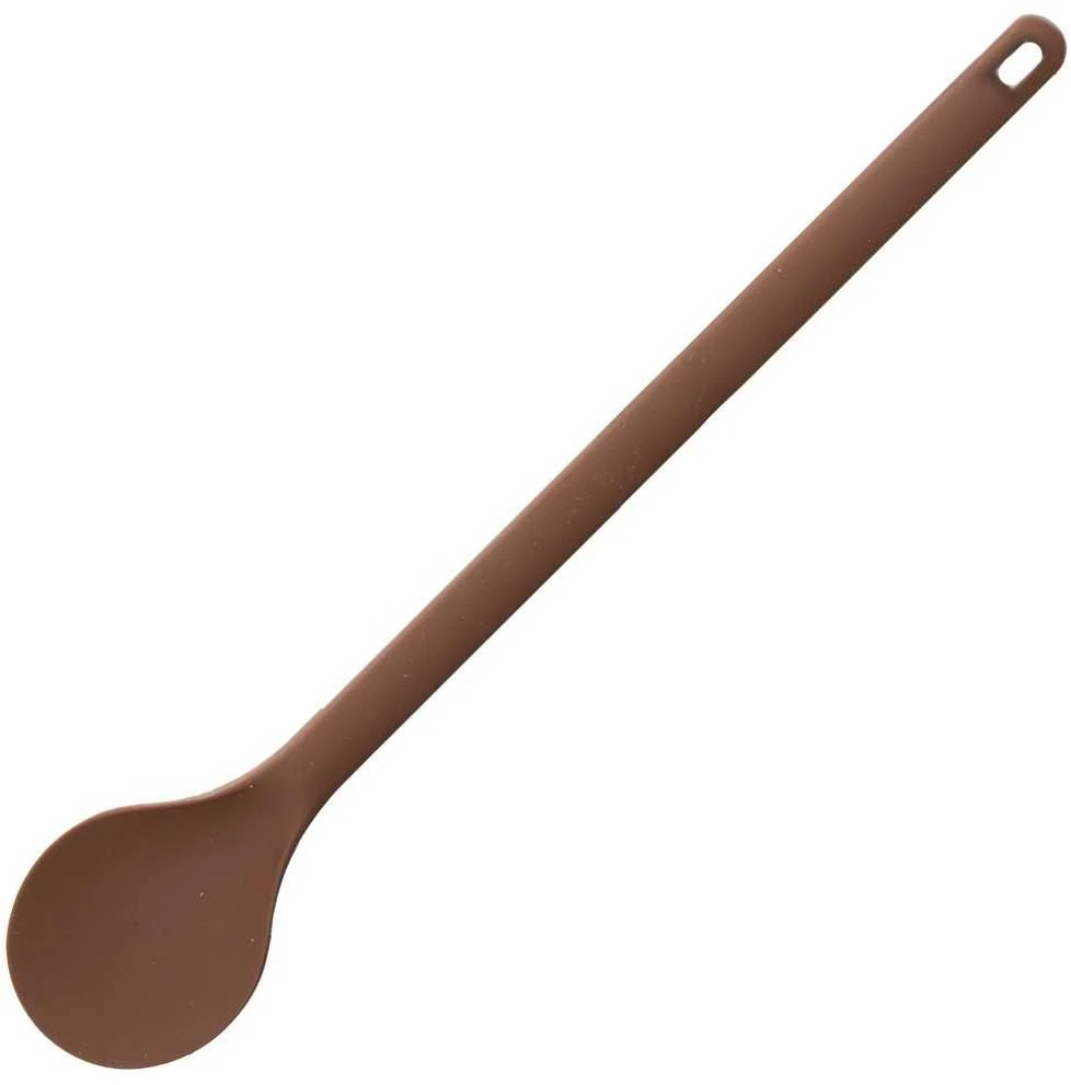 Orion silikoninė virtuvės mentelė 28 cm ruda