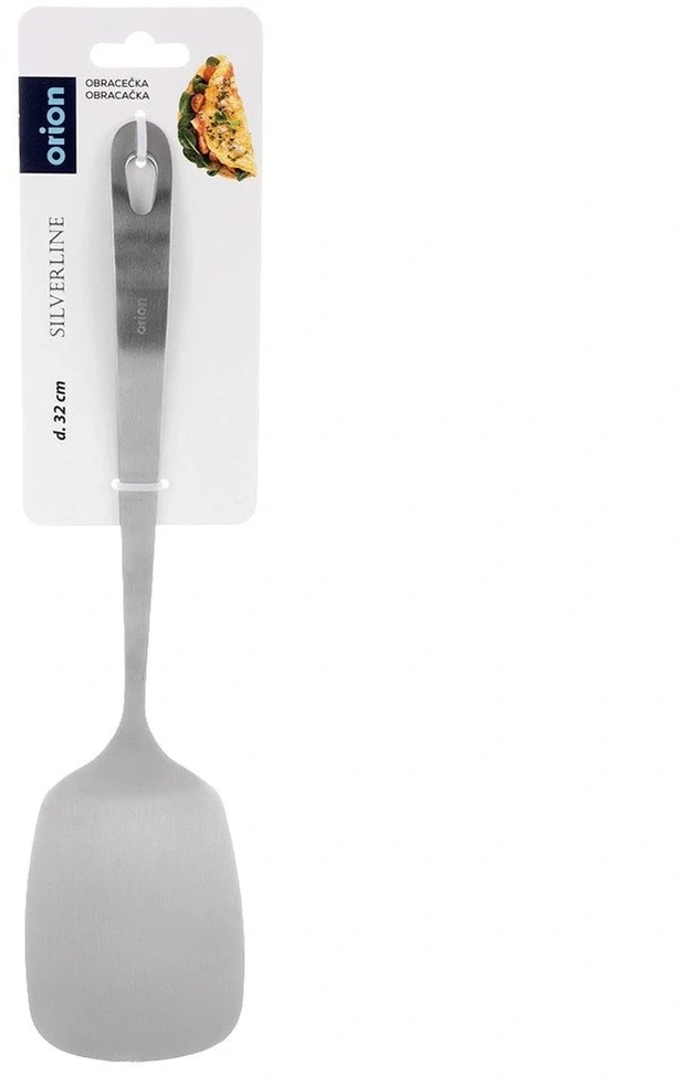Virtuvinė mentelė iš nerūdijančiojo plieno, sidabrinė, 32 cm