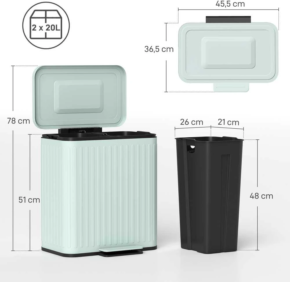 Virtuvinė šiukšliadėžė 40 L