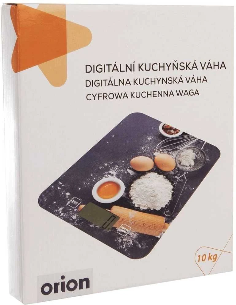 Orion Virtuvinės svarstyklės Elektroninės 10 kg Stiklinės