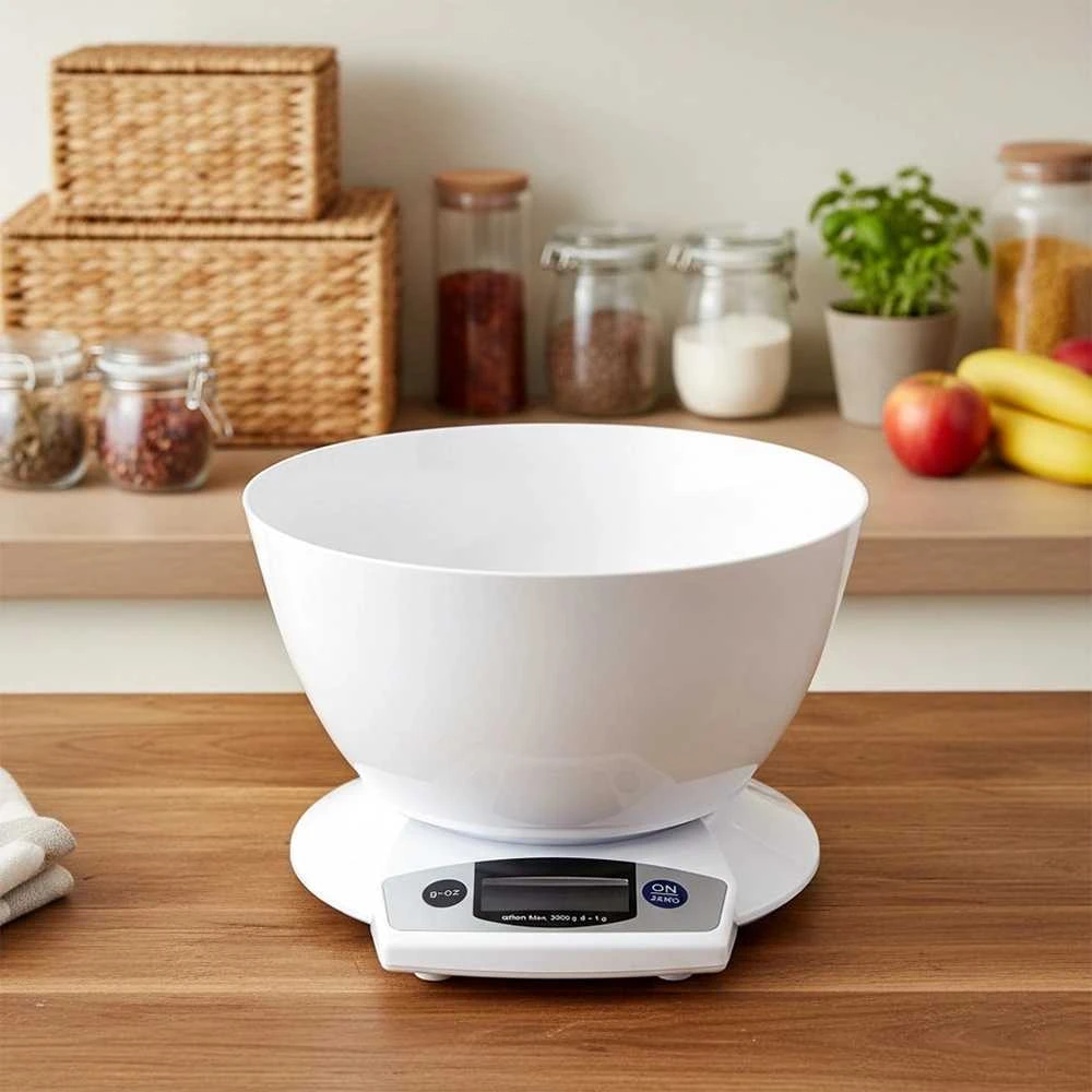 Virtuvinės svarstyklės Orion Elektroninė virtuvės svarstyklė 5kg su 2,5l dubeniu