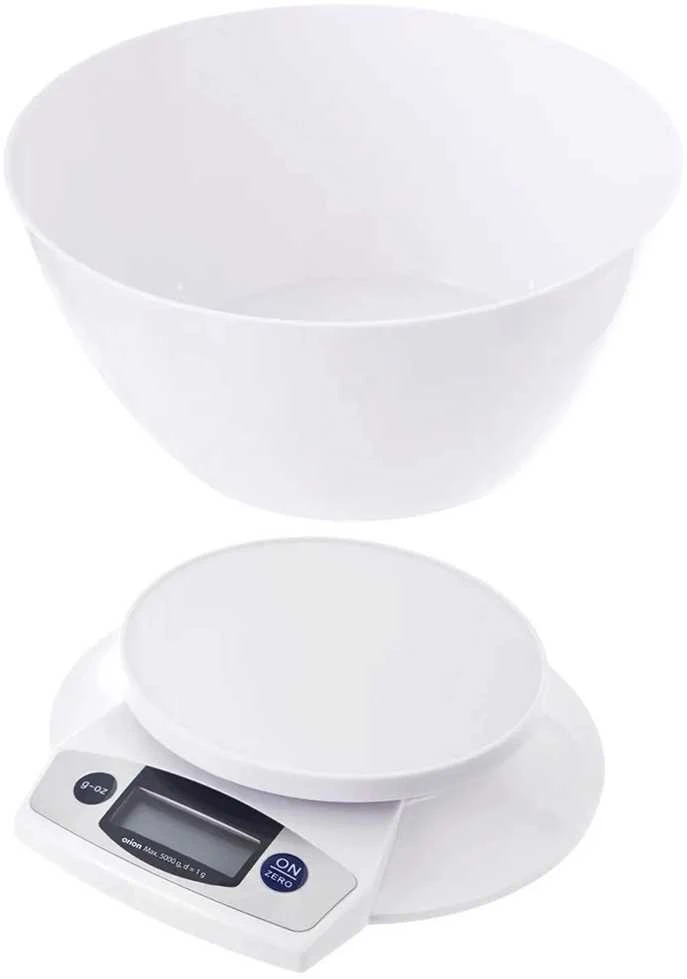 Virtuvinės svarstyklės Orion Elektroninė virtuvės svarstyklė 5kg su 2,5l dubeniu