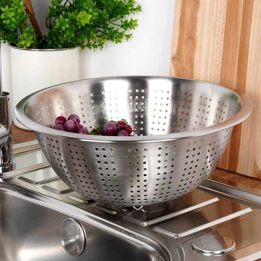Mondex Plieninis koštuvas su dubeniu 28 cm