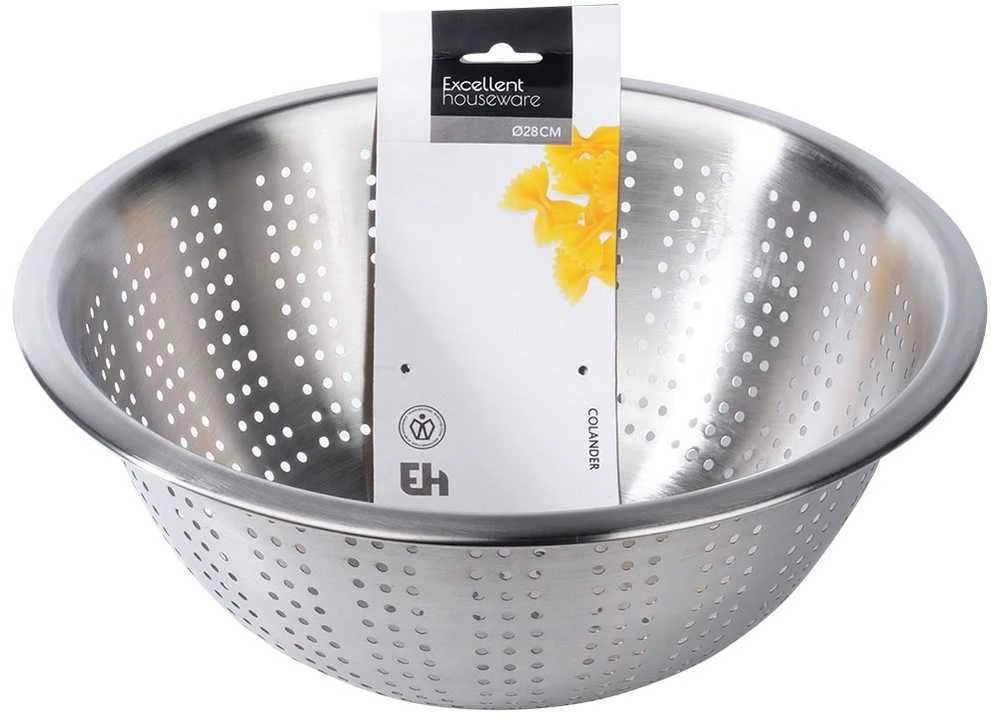 Mondex Plieninis koštuvas su dubeniu 28 cm