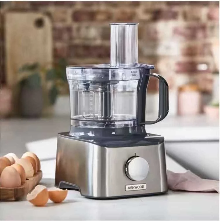 Virtuvinis kombainas KENWOOD Multipro Compact FDM301SS, 800W, 2 greičiai + impulsas, Nerūdijantis plienas peilių geležtės, Inox spalva