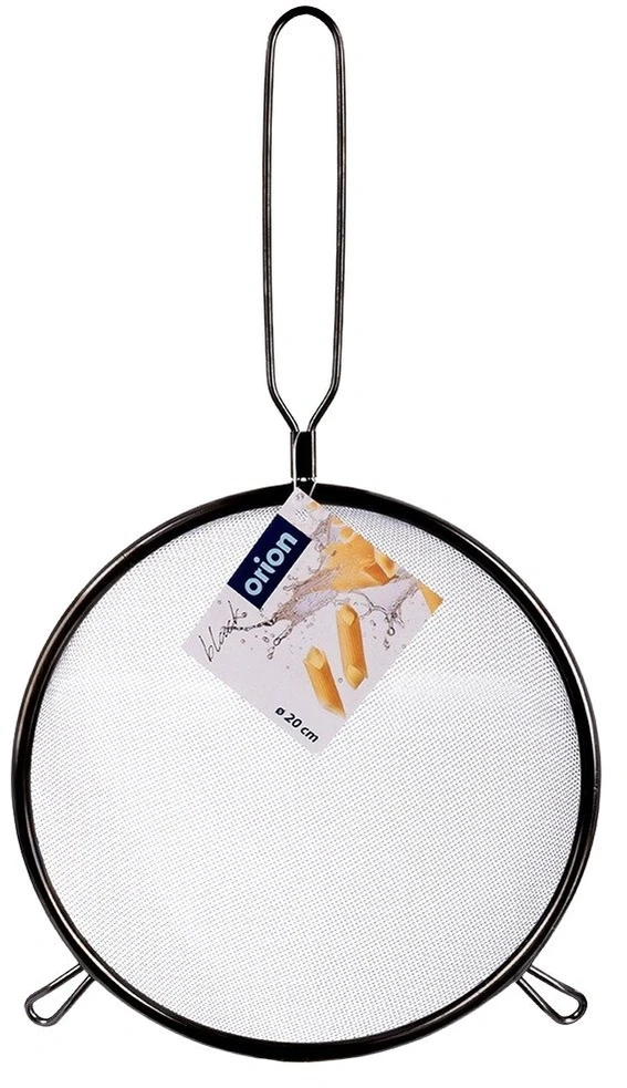 Virtuvinis sietelis su smulkiu tinkleliu, juodas, Ø 20 cm