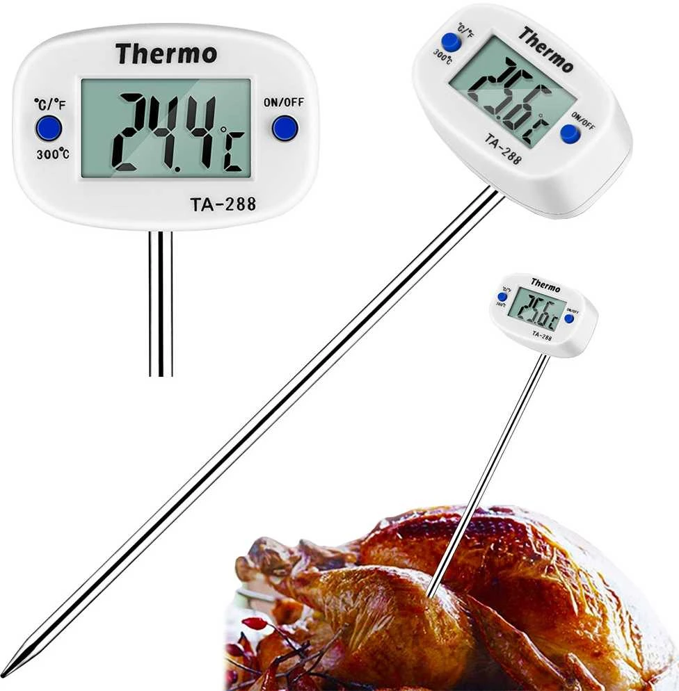Virtuvinis termometras su LCD ekranu