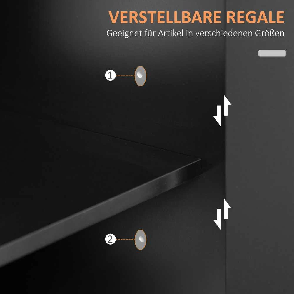 HOMCOM virtuvinis vežimėlis, serviravimo vežimėlis su stalviršiu, prieskonių lentyna, rankšluosčių laikikliu svetainei, valgomajam, juodas, 109 x 40 x 89 cm