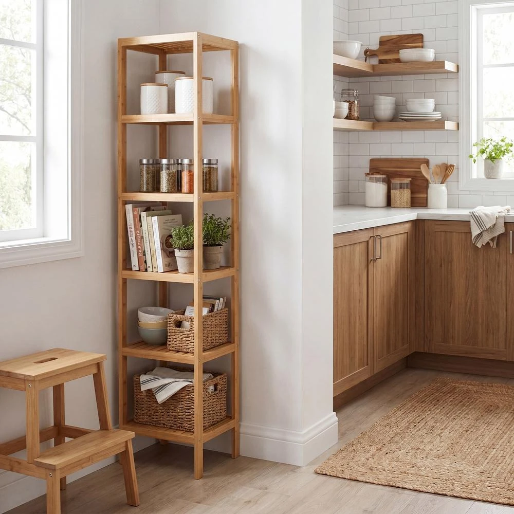 Songmics Vonios lentyna 33 x 33 x 178.5 cm
