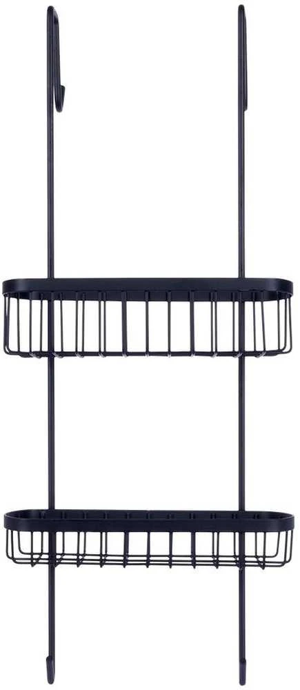Orion Vonios lentynėlė Vilde, metalinė, juoda, 22x19x54,5 cm