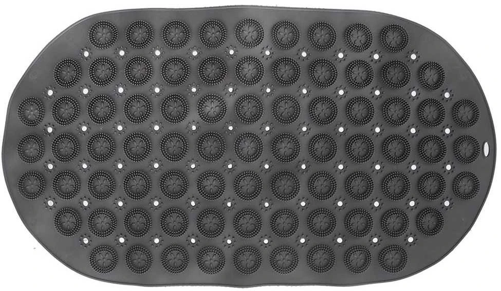 Bathroom Solutions Orion Neslystantis vonios kilimėlis 68x37 cm pilkas