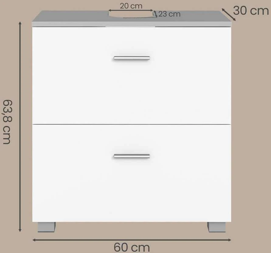 Songmics Vonios spintelė 30 x 60 x 63,8 cm