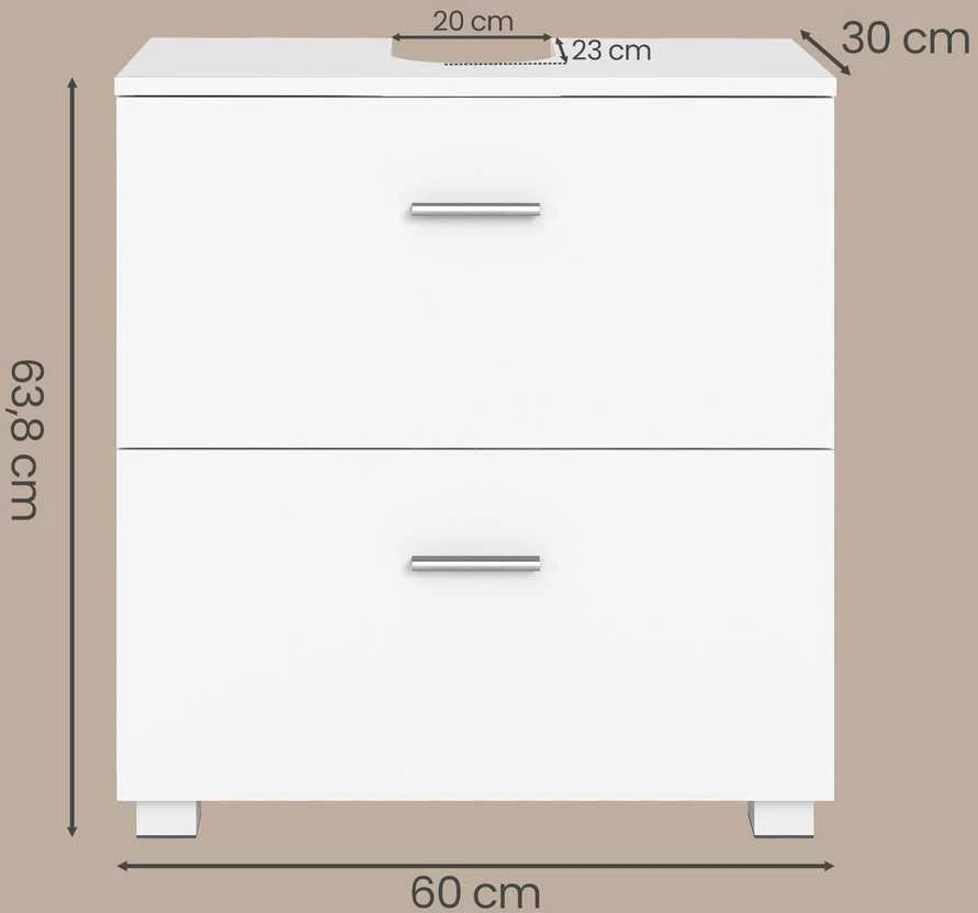 Songmics Vonios spintelė 30 x 60 x 63,8 cm