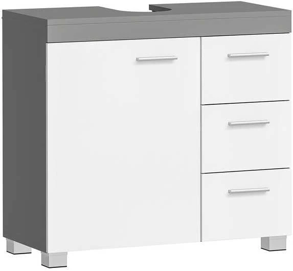 Songmics Vasagle Tualetinis unitazas 2 skyriai už durų